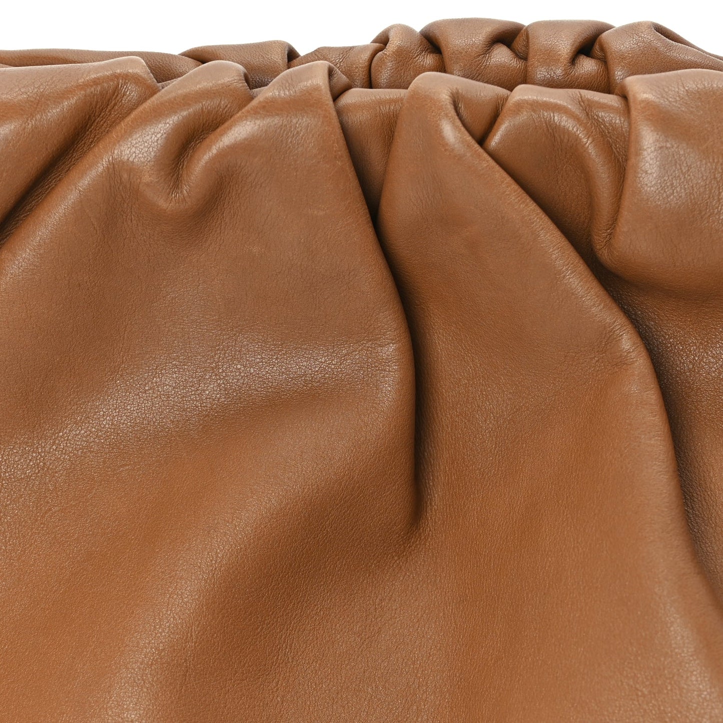 Bottega Veneta Smooth Butter Calf The Pouch Oversized Clutch Cammello