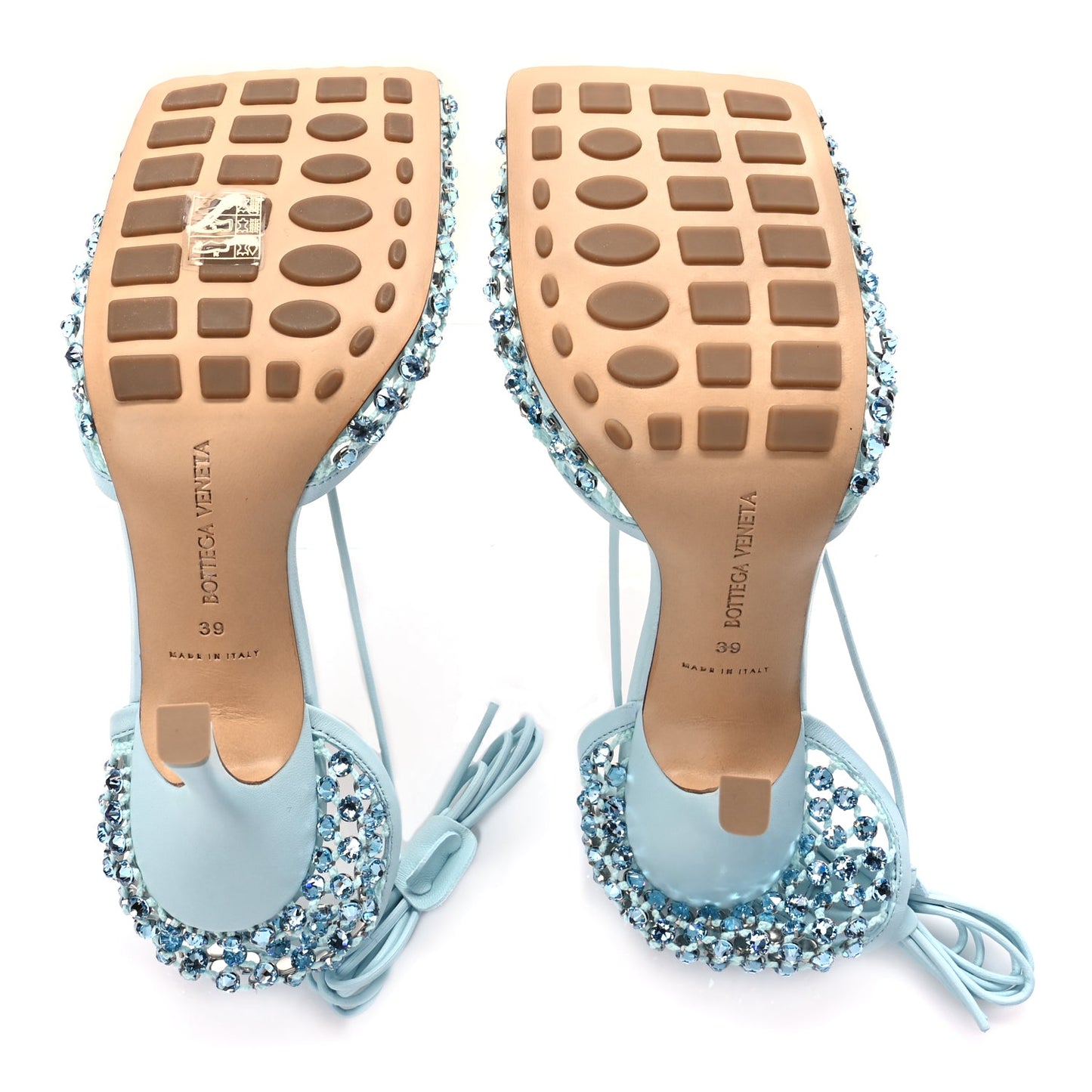 Oraia Archive | Mesh Nappa Crystal Sparkle - Ankle Tie Edition